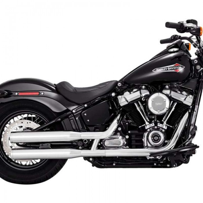 [해외]VANCE + HINES Harley Davidson FLFB 1750 ABS Softail Fat Boy 107 Ref:16312 비승인 오토바이 머플러 9140124618 Chrome