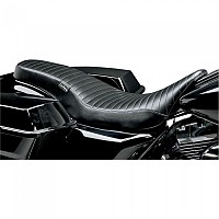 [해외]LEPERA Cobra 풀 Length Pleated Harley Davidson Flhr 1584 Road King 오토바이 시트 9140194950 Black