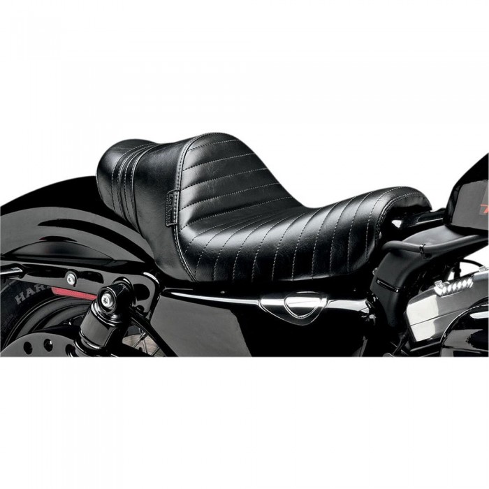 [해외]LEPERA 좌석 Stubs Spoiler Pleated Speed Stripes Harley Davidson Xl 1200 C Sportster Custom 9140195280 Black