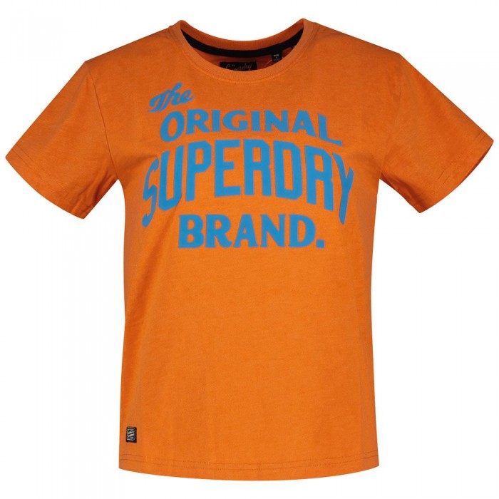 [해외]슈퍼드라이 Archive Neon Graphic 반팔 티셔츠 140140527 Tangerine Orange Marl