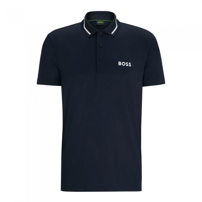 [해외]BOSS Paddytech 10249352 반팔 폴로 셔츠 140257907 Dark Blue