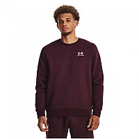 [해외]언더아머 Essential 플리스 Crew 후드티 7140046552 Dark Maroon 600 / White 100