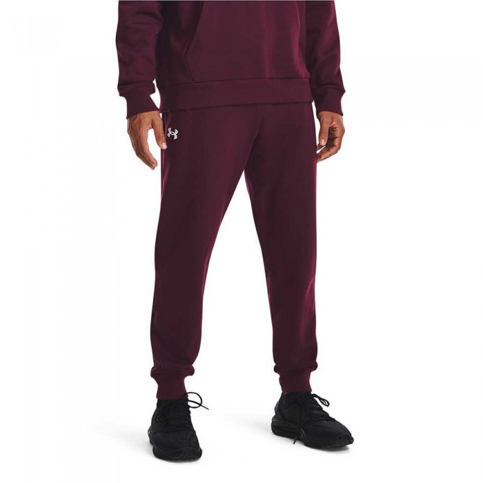 [해외]언더아머 Rival 플리스 조거팬츠 7140047687 Dark Maroon 600 / White 100