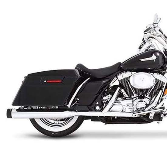 [해외]RINEHART 4´´ Harley Davidson FLHR 1340 로드 King Ref:500-0102 슬립온 머플러 9140124529 Black / Chrome