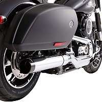 [해외]RINEHART 슬립온 머플러 4´´ Harley Davidson FLSB 1750 ABS 소프트ail Sport Glide 107 Ref:500-1230 9140124537 Black / Chrome