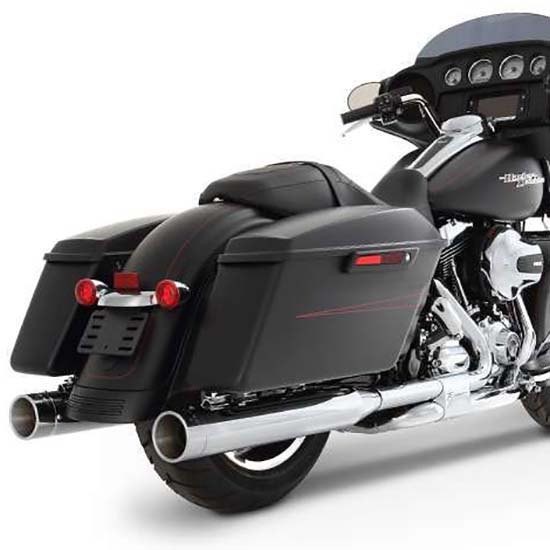 [해외]RINEHART 4´´ Sliml-e Duals Harley Davidson FLHR 1750 로드 King 107 Ref:100-0404C 전체 라인 시스템 9140124547 Chrome