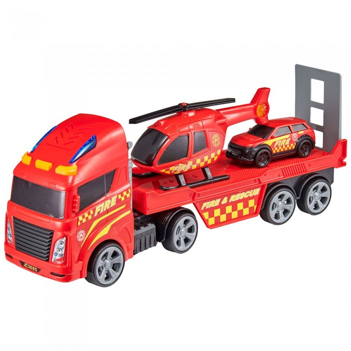 [해외]TEAMSTERZ Fire Vehicle Transporter 140267723 Red