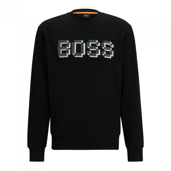 [해외]BOSS We Glitch Logo 10244192 후드티 139968335 Black