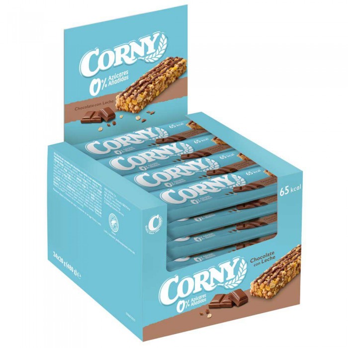 [해외]CORNY 우유 상자 시리얼 바 Chocolate 0% 추가됨 설탕 20g 24 단위 14140218935 Multicolor