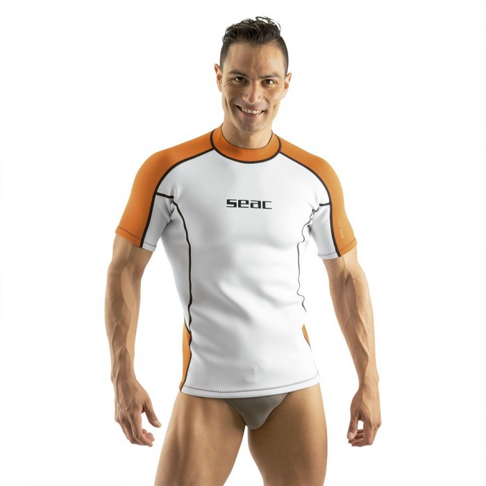 [해외]SEACSUB 반팔 티셔츠 Fit 2 Mm 14137336065 White / Orange