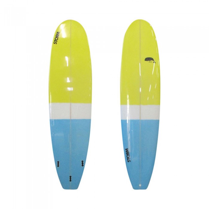 [해외]STORM BLADE 서핑보드 Beluga 미니 Malibu LB24 7´2´´ 14138783456 Yellow / Light Blue / White