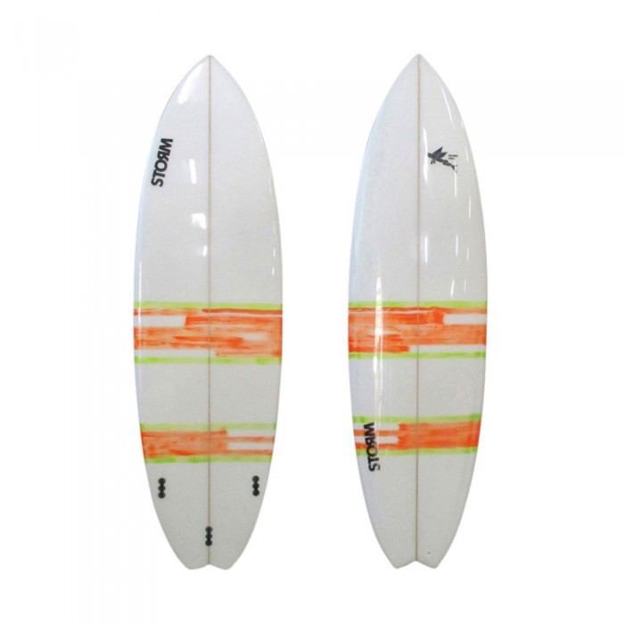 [해외]STORM BLADE 서핑보드 Flying Fish Swallow Tail D4 6´6´´ 14138783531 White / Orange / Yellow