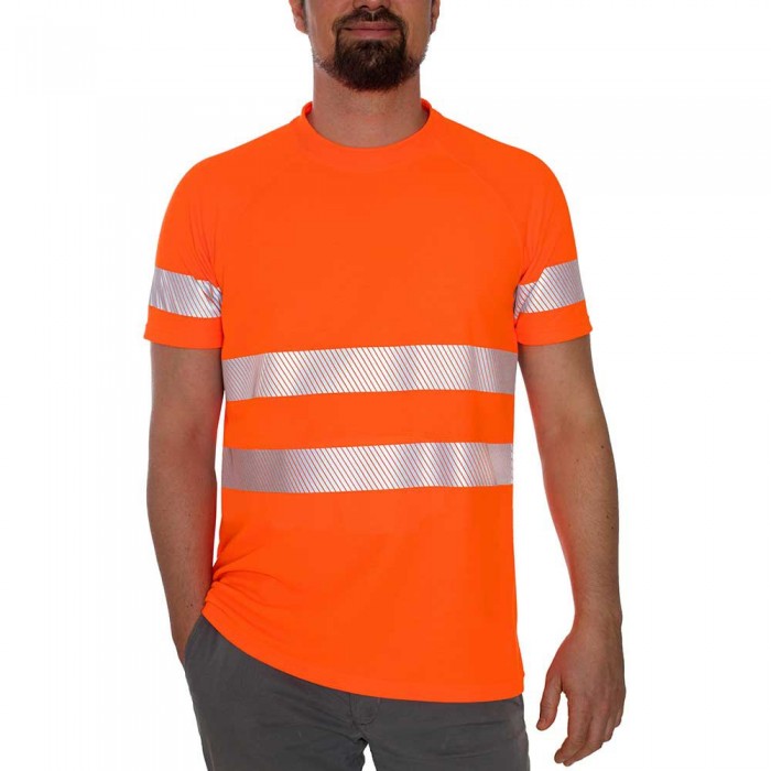 [해외]IQ-UV UV 고가시성 티셔츠 Kl.2 Man 14138888073 Orange