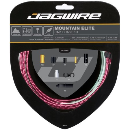 [해외]JAGWIRE 브레이크 키트 Mountain Elite Link Brake Kit 1138504951 Red