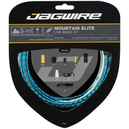 [해외]JAGWIRE 브레이크 키트 Mountain Elite Link Brake Kit 1138505025 Blue