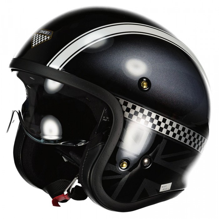 [해외]쇼에이 J.O. Hawker TC5 오픈 페이스 헬멧 9140206697 Black / White
