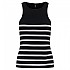 [해외]ONLY Kenya Rib 민소매 티셔츠 139971119 Black / Stripes Bright White