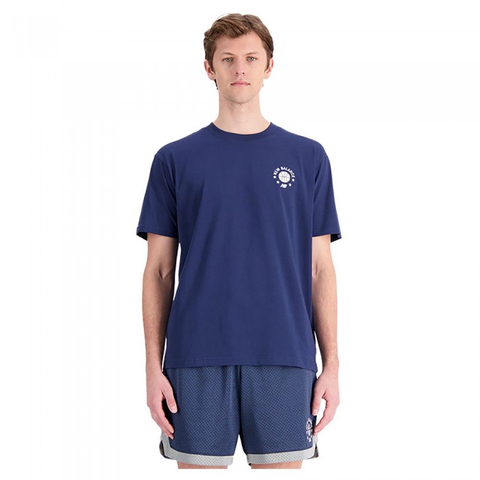 [해외]뉴발란스 Hoops Essentials 반팔 티셔츠 140132305 Nb Navy