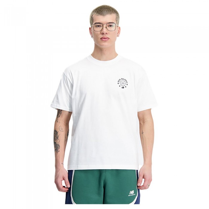 [해외]뉴발란스 Hoops Essentials 반팔 티셔츠 140132306 White