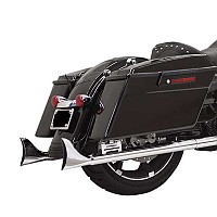 [해외]BASSANI XHAUST 슬립온 머플러 Slip On 33´´ True Dual Harley Davidson Fishtail Ref:1F27E33 9140049319 Chorme