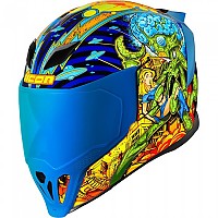 [해외]ICON 에어flite™ Bugoid Blitz 풀페이스 헬멧 9140293032 Blue