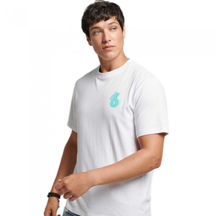 [해외]슈퍼드라이 Code Osaka 로고 반팔 티셔츠 140130025 Brilliant White