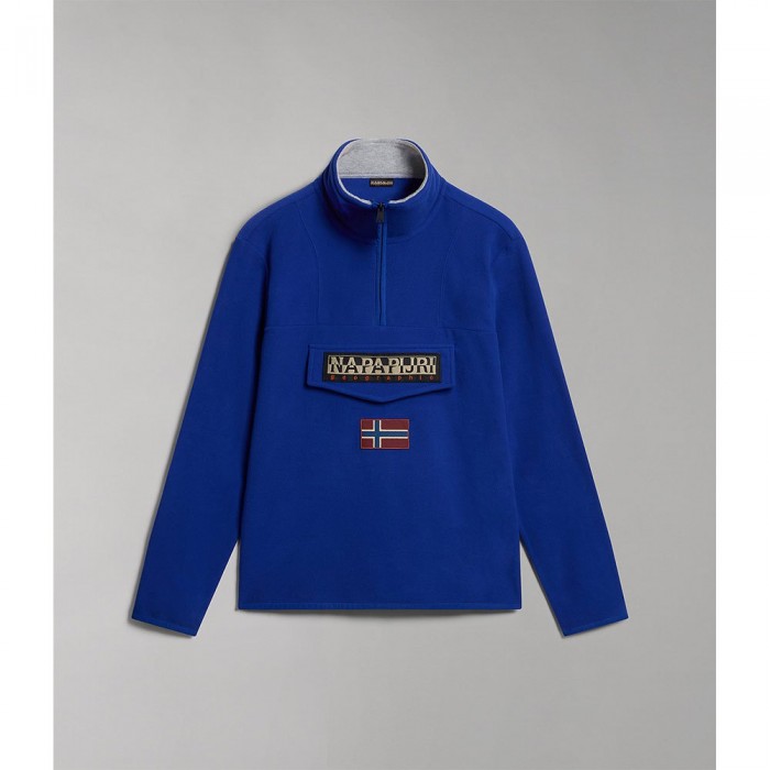 [해외]나파피리 T-Burgee 하프 지퍼 스웨트셔츠 140072994 Blue Mazarin B5A