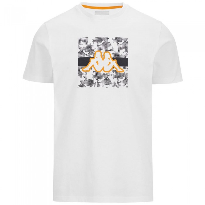 [해외]카파 반팔 티셔츠 Grami Graphik 140177355 White / Orange Marigold