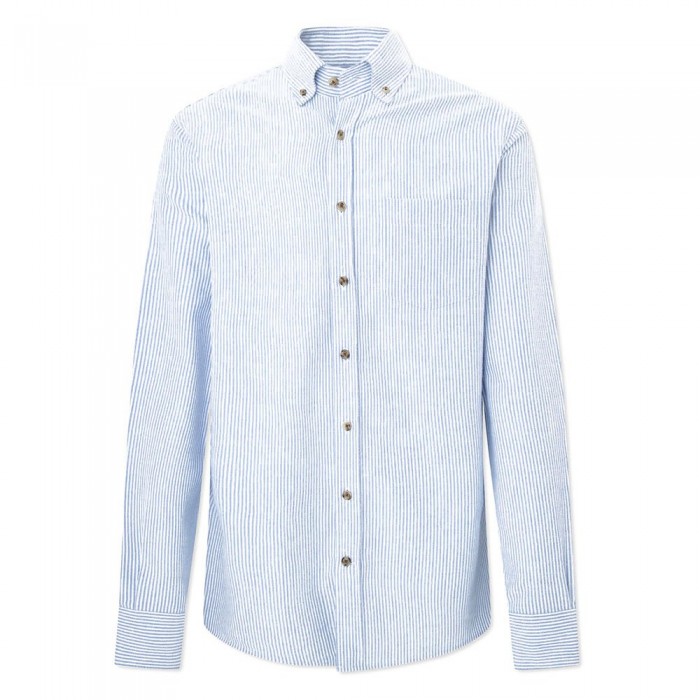 [해외]해켓 Oxford Stripe 긴팔 셔츠 140202974 White / Blue