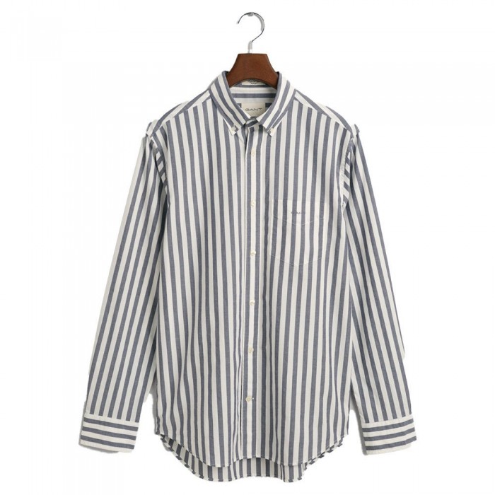 [해외]간트 긴 소매 셔츠 Reg Stripe 140316673 Classic Blue