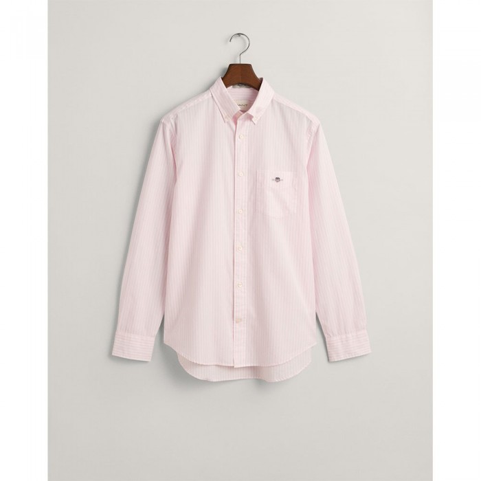 [해외]간트 Reg Stripe 긴팔 셔츠 140316674 Light Pink