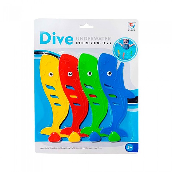 [해외]SOFTEE 고래 다이빙 동물 4 단위 6140007544 Multicolour