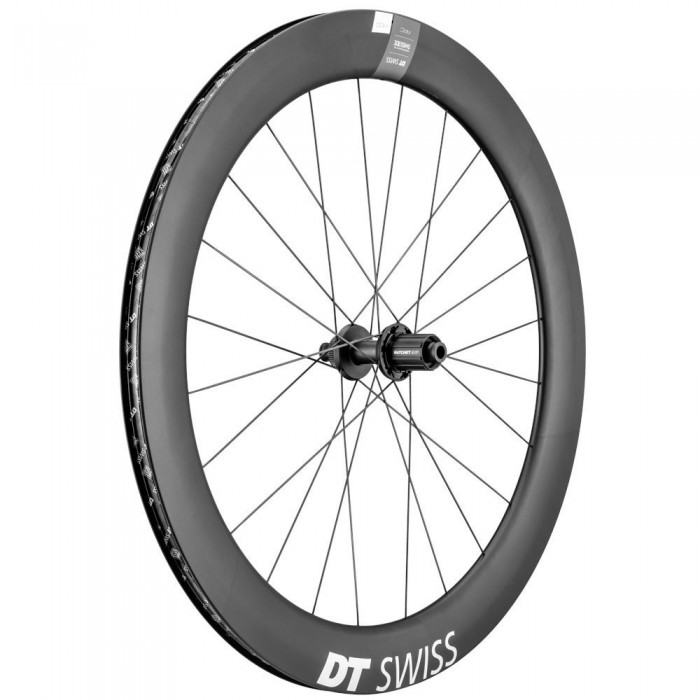 [해외]디티스위스 Arc 1400 Dicut Disc CL 62 Tubeless 도로 자전거 뒷바퀴 1139978034 Black