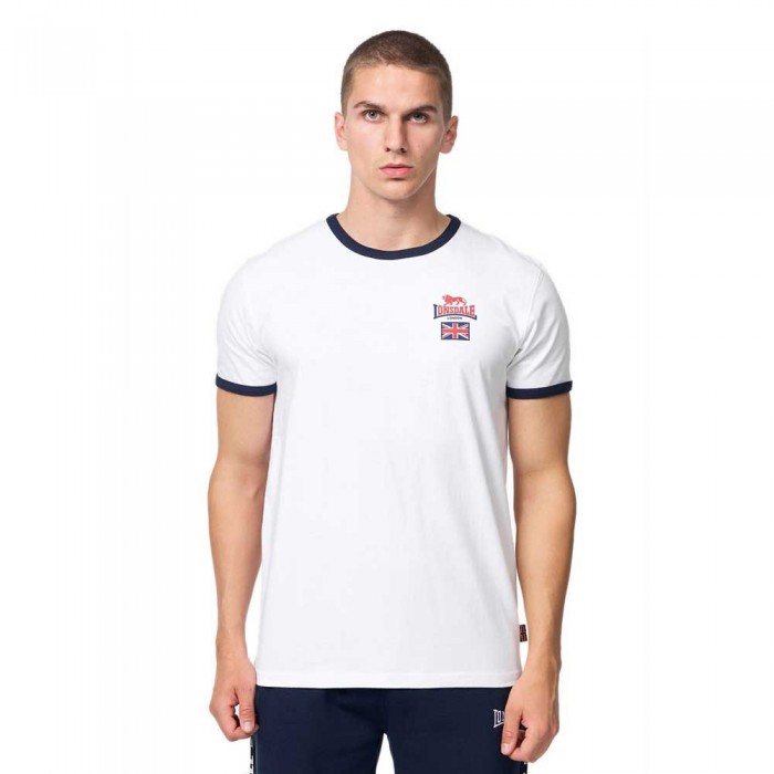 [해외]LONSDALE 반팔 티셔츠 Cashendun 7140206557 White / Navy / Red