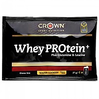 [해외]CROWN SPORT NUTRITION 와퍼 쿠키 맛 모노도즈 사셰 Whey PROtein+ 27g 4139963625 Black