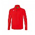 [해외]ERIMA 풀 지퍼 스웨트셔츠 Liga Star Polyester Training 3140273071 Red / White