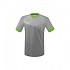[해외]ERIMA Mantua 반팔 티셔츠 3140273137 Silver Grey / Green Gecko
