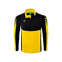[해외]ERIMA 하프 지퍼 긴팔 티셔츠 Six Wings Training 3140273605 Yellow / Black