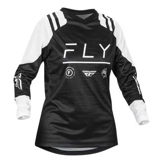 [해외]FLY RACING F-16 긴팔 티셔츠 9140293786 Black / White