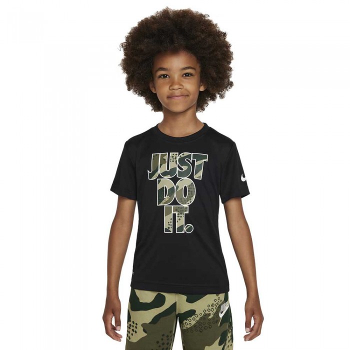 [해외]나이키 KIDS Dri-FIT 숏 슬리브 라운드 넥 T-셔츠15139793291 Black