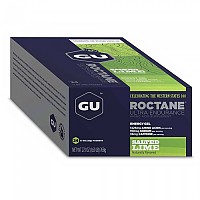 [해외]GU 소금에 절인 라임 에너지 젤 상자 Roctane 24 단위 6140346308 Multicolor