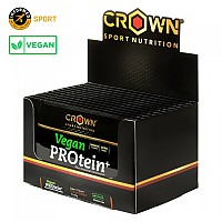 [해외]CROWN SPORT NUTRITION 단백질 향 주머니 상자 Vegan PROtein+ 30g 12 단위 초콜릿 6140367358 Black