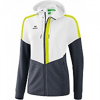 [해외]ERIMA 후드 재킷 Training 6138485964 White / Slate Grey / Bio Lime