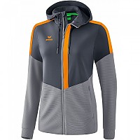 [해외]ERIMA 후드 재킷 Training 6138485974 Slate Grey / Monument Grey / New Orange