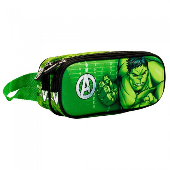[해외]KARACTERMANIA 더블 포켓 필통 3D Challenge Hulk Marvel 14139060242 Green / Black