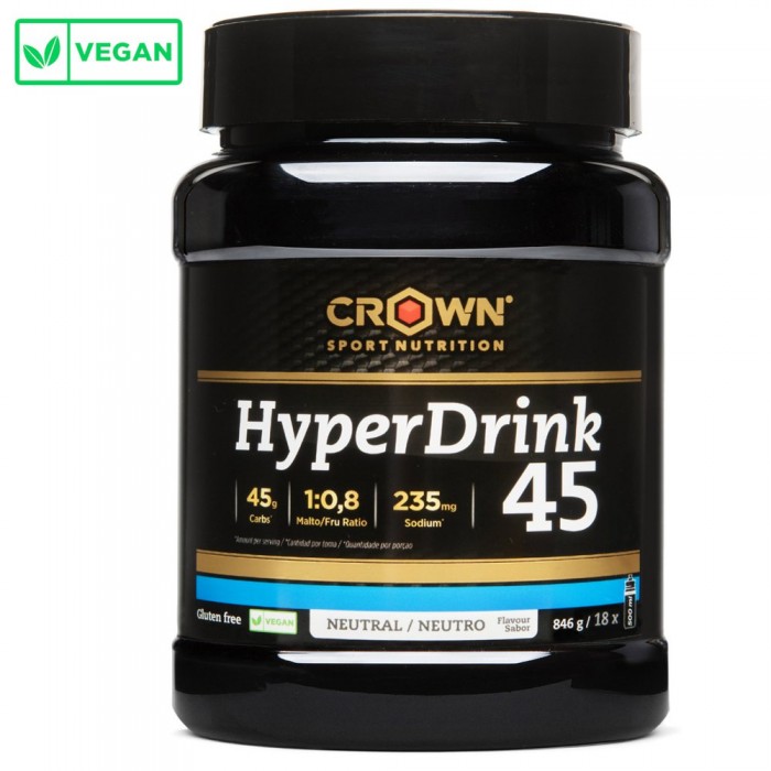 [해외]CROWN SPORT NUTRITION 활력이 넘치는 파우더 포트 HyperDrink 45 846g 중립적 4140367348 Black