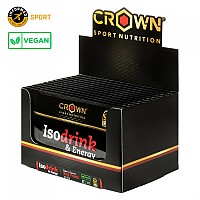 [해외]CROWN SPORT NUTRITION 등장성 음료 분말 향낭 상자 Isodrink & Energy 32g 12 단위 베리류 4140367352 Black