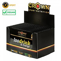 [해외]CROWN SPORT NUTRITION 등장성 음료 분말 향낭 상자 Isodrink & Energy 32g 12 단위 주황색 4140367354 Black