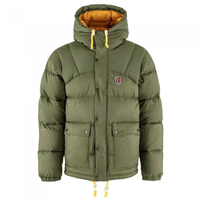 [해외]피엘라벤 Expedition Lite 다운 자켓 4140217552 Green / Mustard Yellow