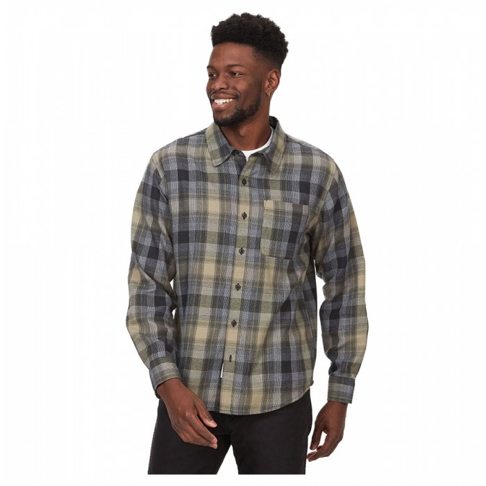 [해외]마모트 Fairfax Novelty Light Weight Flannel 긴팔 셔츠 4140276767 Black